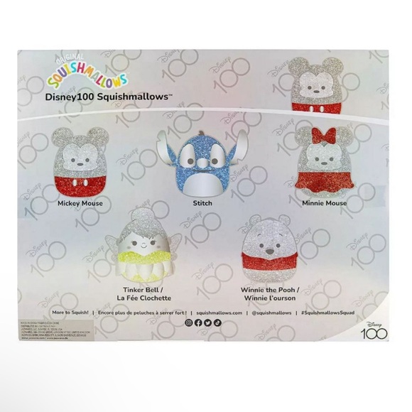 Disney 100 Squishmallows 5 piece Set - Picture 4 of 9